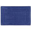 PANA Tappetino da bagno in spugna viscoelastica, a pelo lungo, con memory foam viscoelastico, antiscivolo e assorbente, dimensioni: 50 x 80 cm, colore: blu scuro