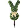 Jayruit Coniglietto decorativo pasquale, arte topiaria artificiale, albero topiaria verde, finta pianta di coniglio pasquale, per decorazione portico all'aperto (stile 1)