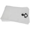 vhbw 5x sacchetto compatibile con Stihl SE 133 ME aspirapolvere - 52,5cm x 39cm Bianco