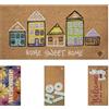 Olivo Tappeti OLIVO.shop | FANTASY 13 - Zerbino ingresso cocco, Zerbino ingresso esterno casa, Tappeto cocco con scritte e stampe colorate, 40x80 cm (CITY)