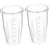 Uonlytech Tazze Graduata per Frullatore 650ml Pc, 2 Pezzi con Scala Precisa | Batteria Compatibile, Uso Versatile in Cucina, Facile da Pulire, Blender Smoothie Maker