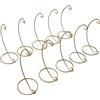 Besttoolifes Espositore ornamentale in metallo a forma di L, dorato, 22,9 cm, supporto per palline di Natale per casa, giardino, matrimonio, terrario, mini lanterna (10 pezzi)
