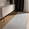 benuta Basic Tappeto cotone lavorato a mano Ron - Beige/Nero 80x300 cm - 100% cotone - Design: Uni, Minimalista, Natural Living - Facile cura per salotto e stanza