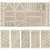 Olivo Tappeti OLIVO.shop Tappeto Bagno in Cotone, Tappeti Bagno Moderni, Lavabile, Tappeto in Cotone, Tappeto Multiuso, Cucina, Ingresso vari disegni e misure Beige CORSICA (50x90 cm, Game)