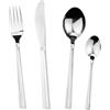 KARL HAUSMANN Set Posate 6 Persone, 24 Pezzi in Acciaio Inox 18/0 - Servizio Posate con Coltelli Forchette Cucchiai e Cucchiaini, Finitura Lucida, Lavabili in Lavastoviglie