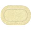 Olivo Tappeti OLIVO.shop Tappeto Bagno in Cotone, Tappeto per Bagno Antiscivolo, Tappetino Bagno Morbido, Assorbente, Soffice diversi Colori Ovale ARIEL (BEIGE, 50x90 cm)