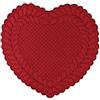 BLANC MARICLO' Set 2 tovagliette americane a cuore cotone rosso 42x42 cm