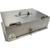 G.L.D. Forniture Coppo rettangolare con sportello 35x22,5 cm per camino per cottura alla brace in Ferro Made in ITALY