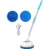 ZVD Lucidatrice Elettrica per Pavimenti, Lavapavimenti, Lavapavimenti a Secco e Bagnato, Lucidatrice Pavimenti, Ricaricabile, per Finestre, Soffitti, Auto, Appendere Quadri, Bag, Blu (Bianco)