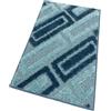 emmevi Tappeto Bagno Moderno Morbido Soffice Assorbente Asciugapassi Antiscivolo Lavabile 50x110 Cm Blu