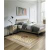 Pierre Tappeti Parure di tappeti KAZAKH 2154 motivo classico orientale colore beige e rosso tris scendiletto (1pz cm.80x150 + 2pz cm.60x120)
