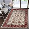 Mazovia Tappeto Salotto Moderno Pelo Corto - Tappeti Moderni Soggiorno - Tappeti Camera da Letto - Tappeti Salotto Grandi Dimesnioni - Motivo Orientale - Rosso Crema - 200x300 cm