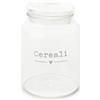 Nuvole di Stoffa Barattolo in vetro borosilicato con tappo ermetico Cereali My Home 11.5xH14 cm