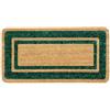 OPIROS Zerbino In Cocco Naturale cm. 50x100 Tappeto Fuori Porta Per Ingresso Condomini Portoni Negozi Uffici (Verde)