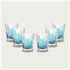 ARCA - Set 6 Bicchieri Tumbler Blu Coral in Plastica Acrilica 48 Cl