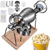 Generic Macchina per Popcorn Vecchio Stile, Mini Popper per Pop Corn In Acciaio Inossidabile 304, Piccolo Cannone per Pop-Corn Cinese per Raduni(520ml)