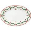 Easy Life Vassoio di natale ovale in porcellana Magie de Noel 35x23.5 cm