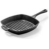 Forgast Bistecchiera Ghisa Professionale con Manico, Bistecchiera Quadrata 24x24 cm, Griddle Pan Padella Griglia, Piastra per Grigliare, Fondo Spesso
