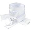 Belivceng 1 pz 20# 60 cm a 500 cm cerniera in resina aperta per giacca cappotto tenda accessori di ricambio per cucire,Bianco,500 centimetri