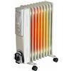 Brollux Riscaldatore ad olio elettrico 2000 W OH-09 - Radiatore elettrico a 9 lamelle