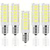 Generic 5 Lampadine LED E14 5w Equivalenti 50 W Risparmio Energetico Illuminazione 550 Lm Non Dimmerabile per Camera Letto Soggiorno Frigorifero Domestico Illuminazione(E14 5W cool white 6500K)