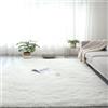 Lifup Tappeti Salotto Shaggy Tappeto a Pelo Lungo Tappeto Peloso, Tappeto Morbido e Soffice per la Camera da Letto, Morbidi Tappeti Antiscivolo Lavabili Bianco 200 x 300 cm