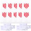 LRFDRESS 10 confezioni di sacchetti per aspirapolvere C1, compatibili con sacchetti per aspirapolvere Miele Fjm Classic C1, Compact C1, Compact C2, Complete C1, S300i, S500, S6Series con 4 filtri di