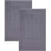 Betz 2 pezzi tappetino da bagno BERLIN dimensioni 50x70 cm 100% cotone tappeto da bagno tappeto da doccia qualità 650 g/m² colore grigio scuro