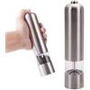 SFANIIX Macinapepe o Macinasale Macina sale e pepe elettrico in acciaio inossidabile Macina spezie automatico for erbe, grossolanità regolabile, gadget da cucina Macina sale o Pepe