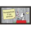 La Zerbineria Peanuts - Zerbino Personalizzato Format Mod. Snoopy Typewriter cm. 40x68 cod. 22355
