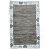 HOME ZEN HOUSEHOLD LINEN Passatoia tappeto 100% cotone art. LOVE shabby chic bordato con stampa cuori (50x240 cm, marrone)