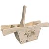 Euroshoppingonline Schiaccia Olive Oliva a Leva in Legno snocciolatoio Manuale Artigianale per bacinella Secchio Leva noccioli