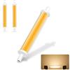 BVCL Lampadine R7S 118mm LED Dimmerabile 7.7W=60W AC230V 850lm 2700K Antisoffio COB Flip CE/RoHS/IMQ Per Faretti a Soffitto/Proiettori 2 Pezzi
