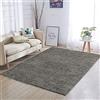 Arreditaly Tappeto Shaggy A Pelo Lungo Antiscivolo Moderno Per Salotto Camera Soggiorno In Diversi Colori E Misure, Colore Intenso e Brillante (80 x 150 Cm, Grigio)
