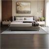 tectake® Tappeto Salotto, Tappeto Pelo Corto, Tappeti Salotto Design Elegante, Tappetino morbido, Lavabile in Lavatrice, Ideale per Sala da Pranzo, Camera, Studio, Soggiorno - Grigio - 160 x 230 cm