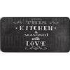 Caihoyu Tappeto da cucina Lavanderia Stuoia Farmhouse Decor Floor Runner Tappeto Camera Da Letto Zerbino Questa Cucina Condita con Amore 99,1 x 50,8 cm