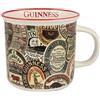 Guinness Ceramic Official White Mug with Archive Label Design