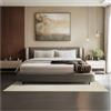 tectake® Tappeto Salotto, Tappeto Pelo Corto, Tappeti Salotto Design Elegante, Tappetino morbido, Lavabile in Lavatrice, Ideale per Sala da Pranzo, Camera, Studio, Soggiorno - Beige - 140 x 200 cm