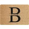 fashwork Tappeto Personalizzato con Iniziale e Nome o Cognome Famiglia Zerbino in Poliestere 60x40 cm Idea Regalo