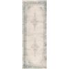 TESSO LIVING Passatoia Corridoio Kilim Vintage 80x195 cm Crema Lavabile Pelo Corto Antiscivolo Oeko-Tex Design Belga