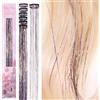 WENNALIFE Fermaglio per capelli per ragazze, arcobaleno, 6 pezzi, 61 cm, accessori per capelli da fata colorati per bambini