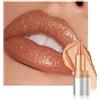 Lestpola Rossetto glitterato marrone dorato, nourishing Lip Liner con finitura metallizzata, lunga durata, impermeabile, tazza di emergenza, texture liscia cremosa, altamente pigmentata, lucidalabbra multiuso