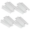 Healeved 100 Pezzi Coperture Protettive Per Pennelli Trucco in Pe Con Design a Rete Traspirante Maniche Protettive Per Custodia Pennelli Make up Per Viaggi E Uso Quotidiano (4.72 x 0.59 x 0.04 Inch)