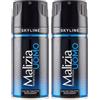 Malizia Uomo Profumo d'Intesa Deodorante Spray 150 ml - Eau de Toilette Maschile, Fragranza Intensa e Duratura, Freschezza per Tutto il Giorno (Skyline 2 Unità)