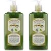 Natsabe 2x Carone - Sapone di Aleppo Liquido con Olio di Oliva e 25% Olio di Alloro 400ml - Pacchetto da 2 confezioni da 400 ml l'una + OMAGGIO 2 Tisane Funzionali Viropa