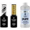Generisch Victoria Vynn Bundle: Top Gel Polish Unblue No Wipe 15 ml, Mega Base Clear 8 ml & Pure Duo Prep 1000 ml - Manicure e cura perfetti