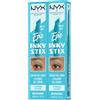 L'Oreal Paris NYX Professional Makeup Epic Inky Stix Eyeliner in Gel Cremoso Waterproof Punta Inclinata Colore Intenso Asciugatura Rapida Lunga Durata Finitura Matte Colore 07 Cyber Cyan - 2 Eyeliner