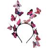 LEEMASING Fascia per capelli da donna con fata e farfalla, per feste di matrimonio, ballo di fine anno, colore: rosa