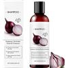 Sgjwyc Shampoo alla cipolla per la crescita dei capelli, olio di rosmarino e cipolle rosse e estratto di cannella, shampoo anti-caduta, cura nutriente, favorisce capelli più folti e pieni per donne e uomini