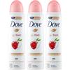 Dove 3x Dove Deodorante Go Fresh Melograno ed Erba Cedrina 0% Alcol Anti-Traspirante - 3 Deodoranti Spray da 150ml